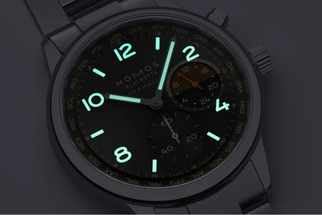 NOMOS Glashütte Club Sport neomatik Worldtimer Grid 790S8 Görsel 7