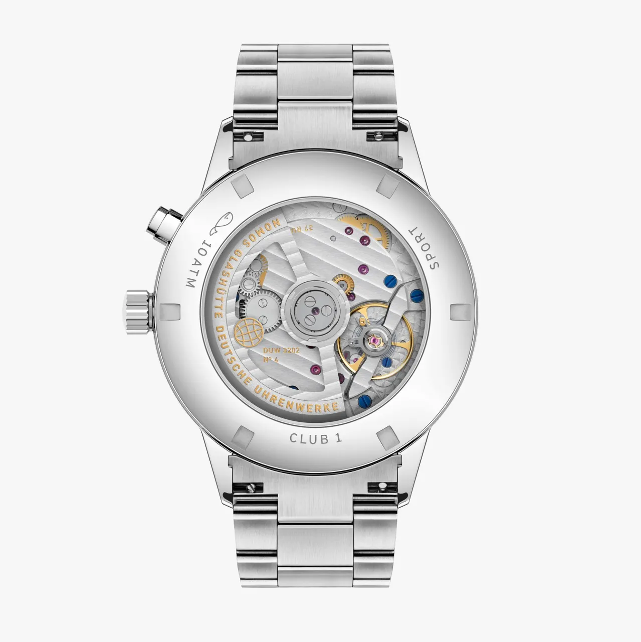 NOMOS Glashütte Club Sport Neomatik Worldtimer Gümüş 791 detay görseli 1