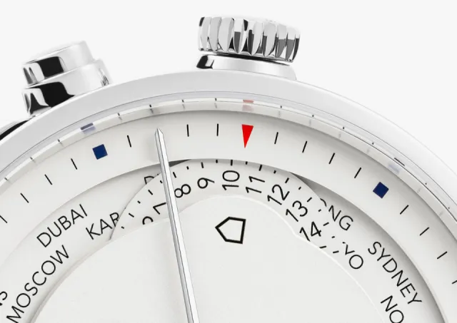 NOMOS Glashütte Zürich Worldtimer Otomatik Beyaz 805 Görsel 5