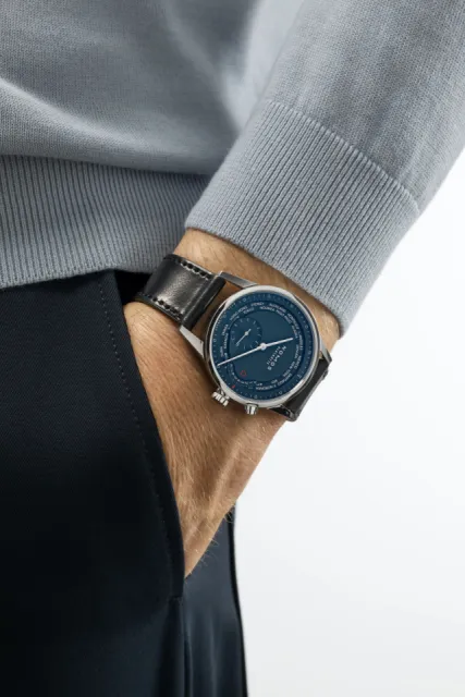 NOMOS Glashütte Zürich Worldtimer Midnight Blue Otomatik 807 Görsel 6