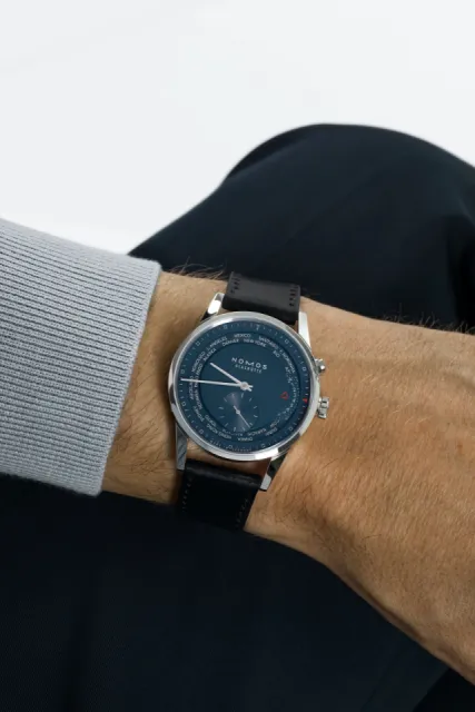 NOMOS Glashütte Zürich Worldtimer Midnight Blue Otomatik 807 Görsel 7