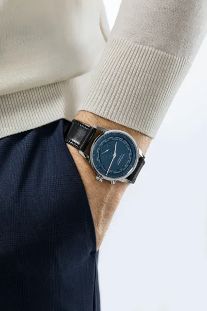 NOMOS Glashütte Zürich Worldtimer Midnight Blue Otomatik 807 Görsel 8
