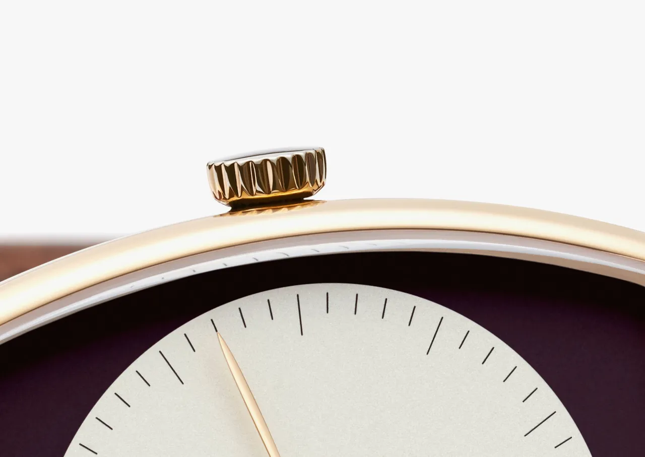 NOMOS Glashütte Lux Zobel Aubergine 942 detay görseli 4