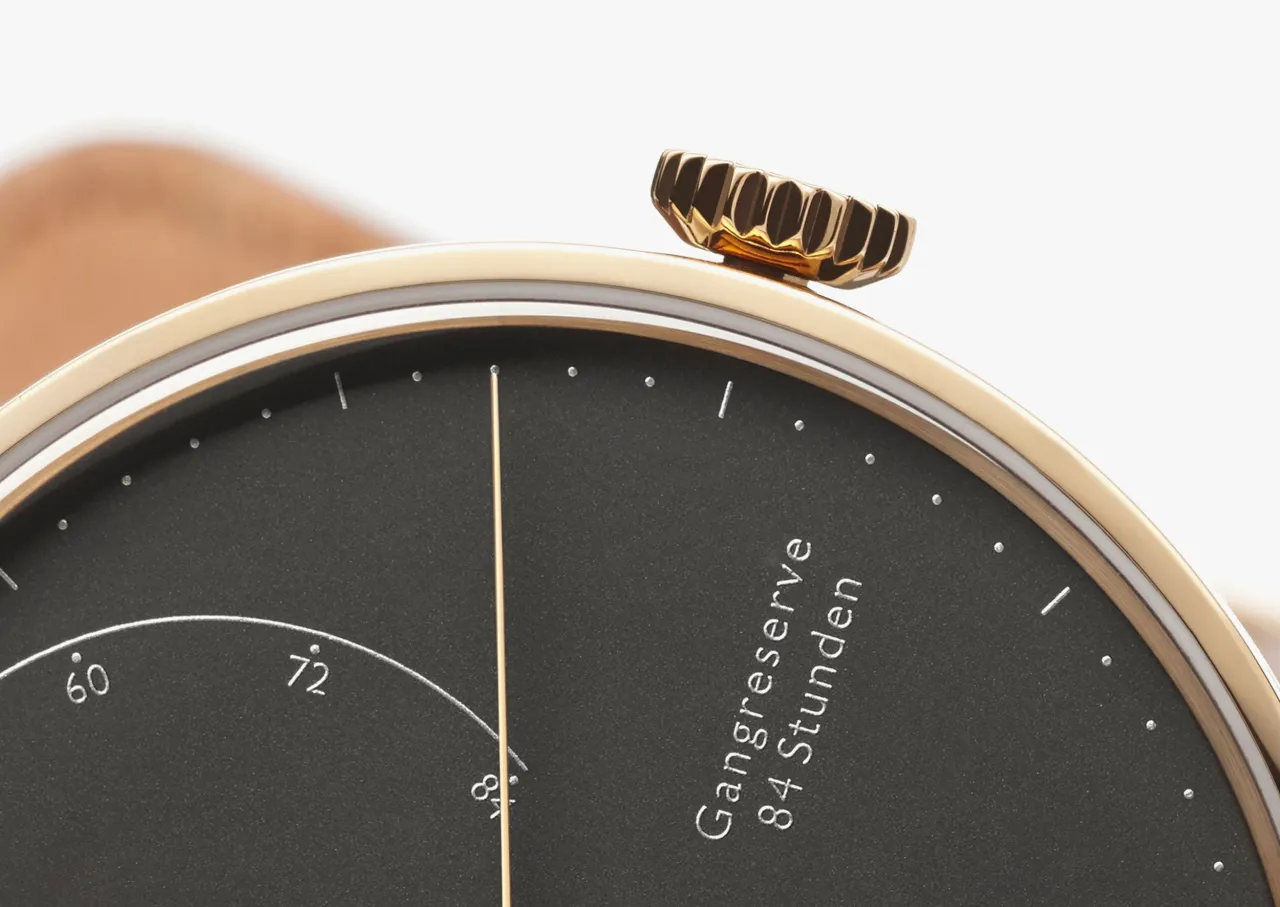 NOMOS Glashütte Lambda 39 Velvet Black Otomatik 954 detay görseli 4