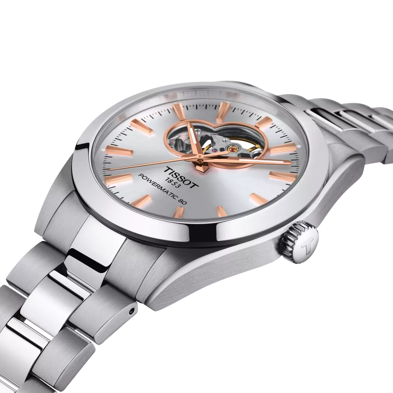 Tissot Gentleman Powermatic 80 Open Heart T1274071103101 detay görseli 1