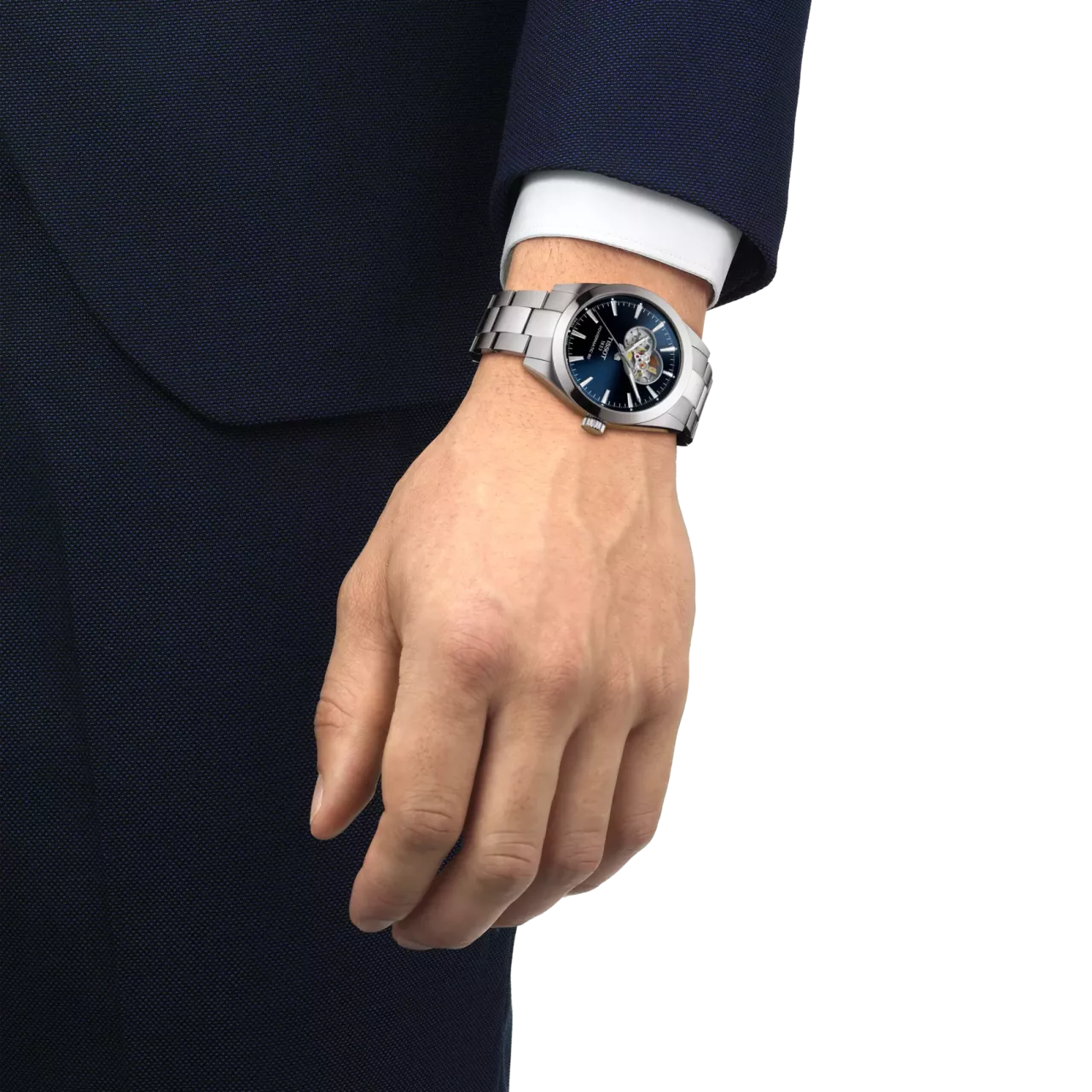 Tissot Gentleman Powermatic 80 Open Heart T1274071104101 detay görseli 4