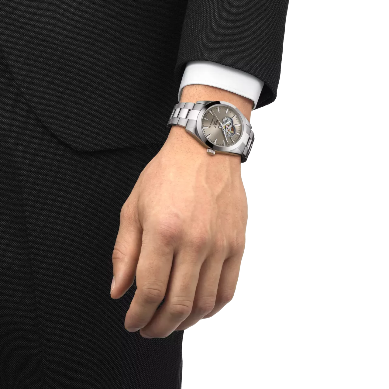 Tissot Gentleman Powermatic 80 Open Heart T1274071108100 detay görseli 4