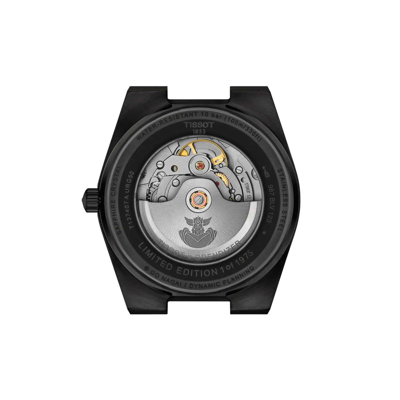 Tissot PRX UFO Robot Grendizer 50th Anniversary Otomatik Siyah T1374073305101 Unisex Kol Saati detay görseli 2
