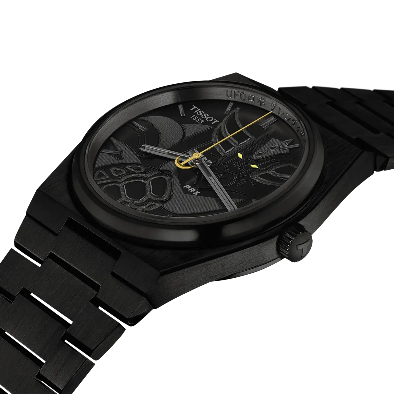 Tissot PRX UFO Robot Grendizer 50th Anniversary Otomatik Siyah T1374073305101 Unisex Kol Saati detay görseli 5