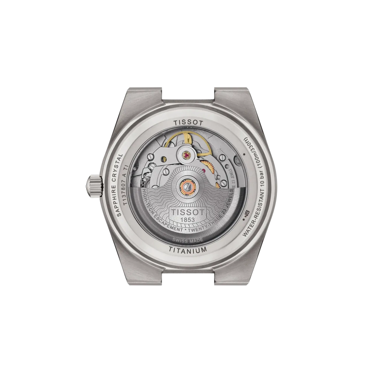 Tissot PRX Titanium Otomatik Mavi T1378074404100 detay görseli 2