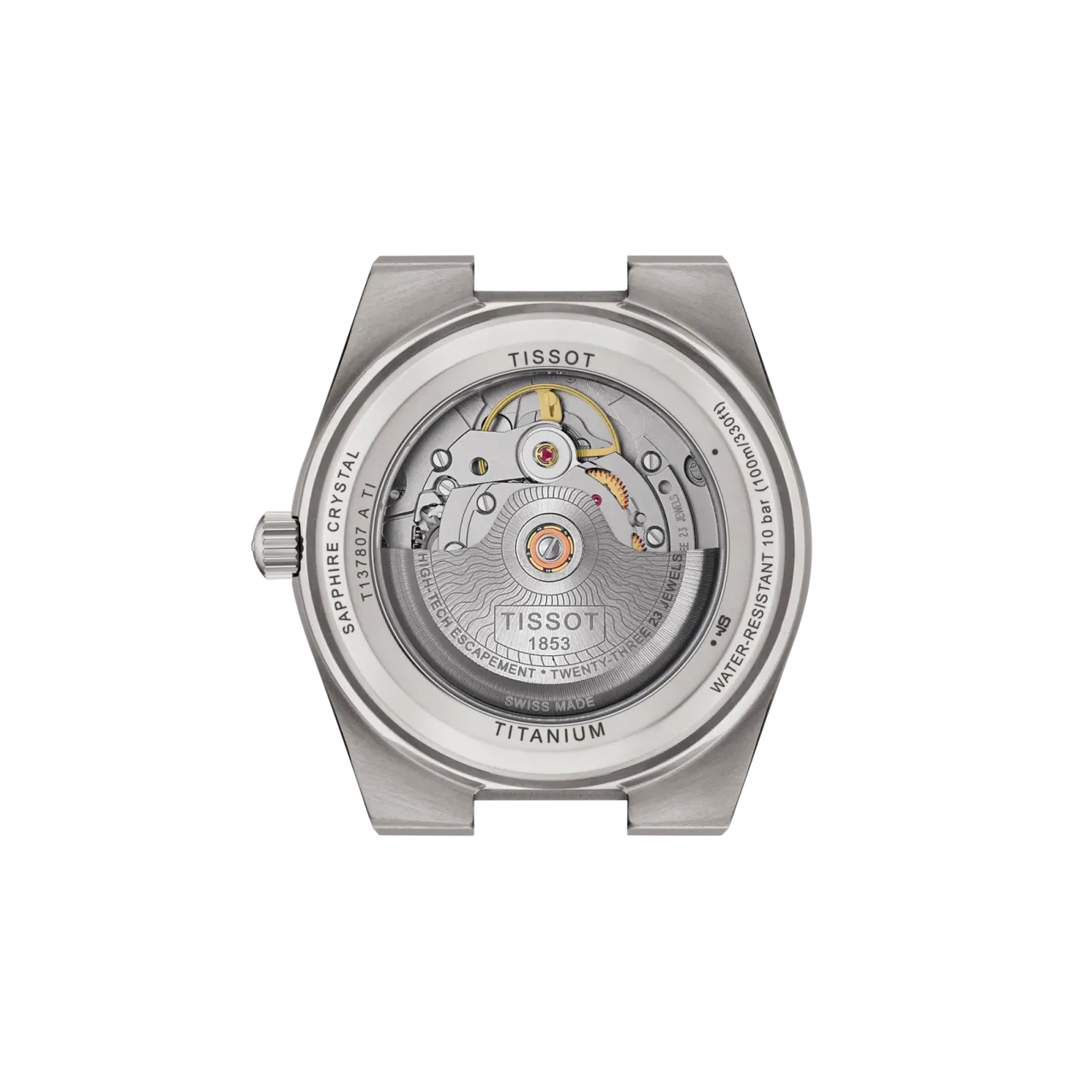 Tissot PRX Titanium Otomatik Gri T1378074406100 detay görseli 2