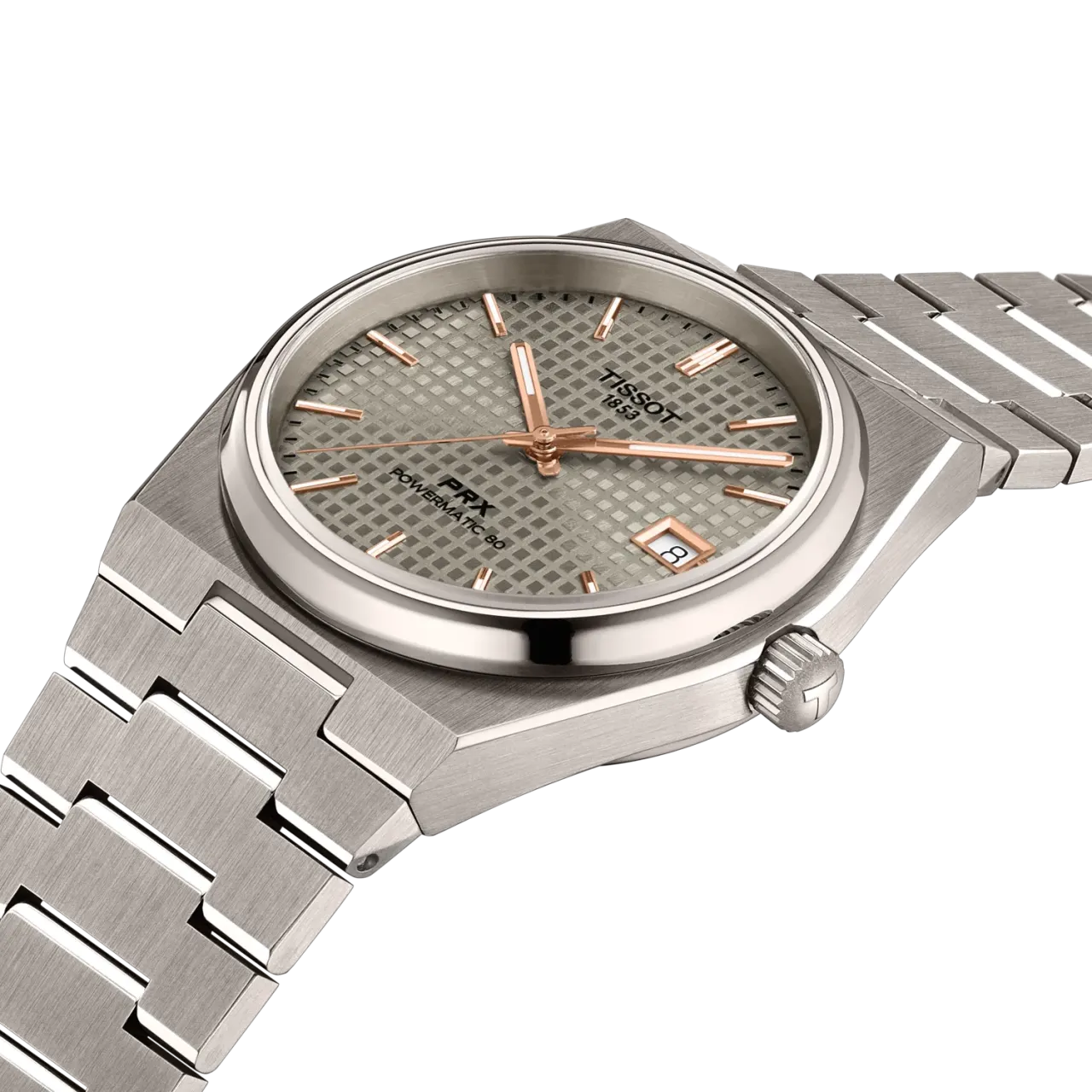 Tissot PRX Titanium Otomatik Gri T1378074406100 detay görseli 5