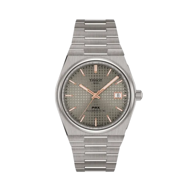 Tissot PRX Titanium Otomatik Gri T1378074406100 Görsel 1