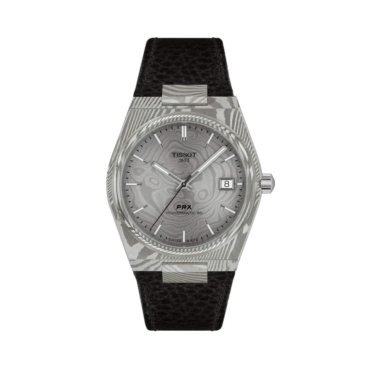 Tissot PRX Damascus Steel Otomatik Gri T1378079608100