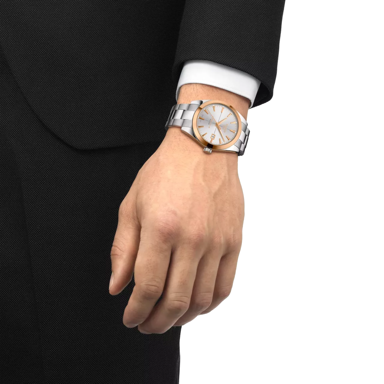 Tissot Gentleman Powermatic 80 Silicium Solid 18K Gold T9274074103100 detay görseli 4