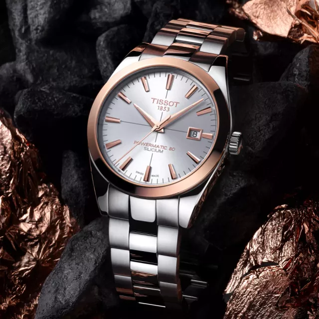 Tissot Gentleman Powermatic 80 Silicium Solid 18K Gold T9274074103100 Görsel 7