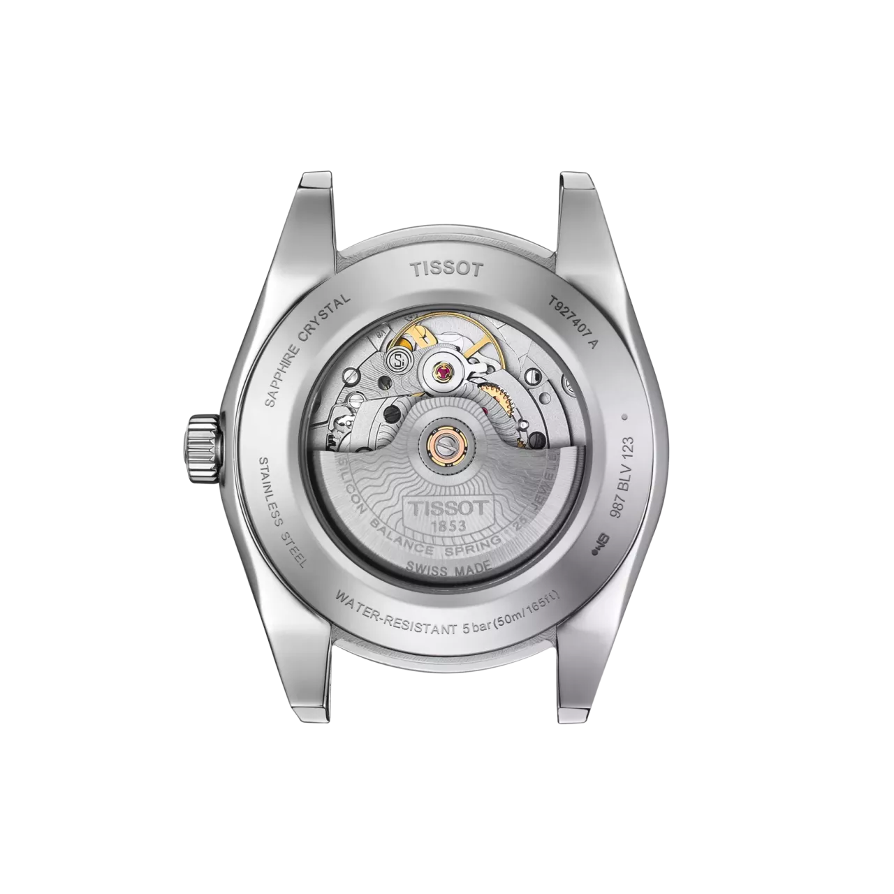 Tissot Gentleman Powermatic 80 Silicium Solid 18k Gold Bezel T9274074604100 detay görseli 2
