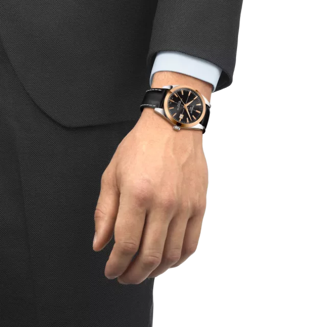 Tissot Gentleman Powermatic 80 Silicium Solid 18k Gold Bezel T9274074605100 Görsel 4