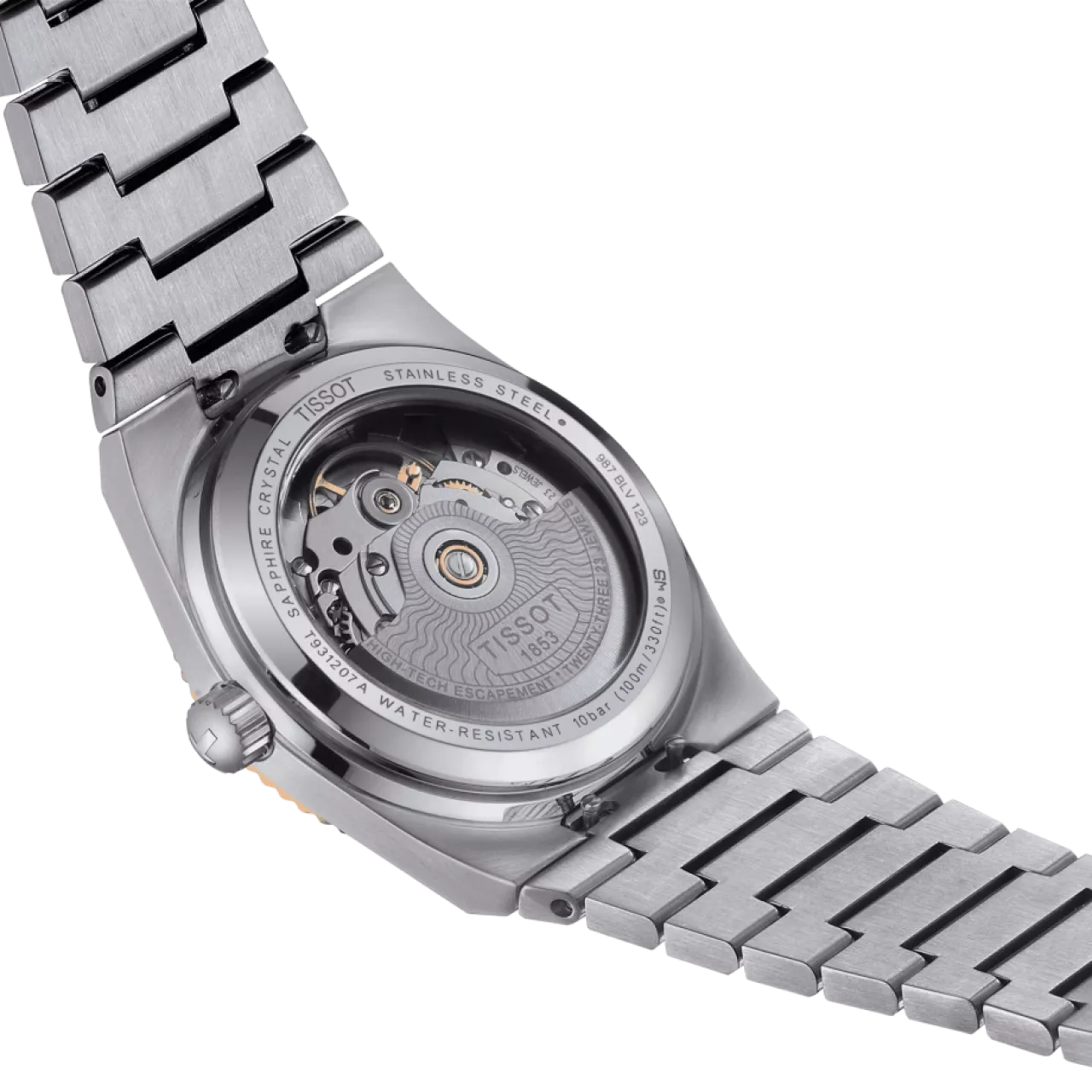 Tissot PRX 18K Gold Diamonds Powermatic 80 T9312074133600 Kol Saati detay görseli 4