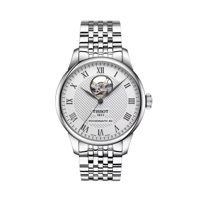 Beğenmek için çift tıkla Tissot Le Locle Open Heart 39.3mm Otomatik Gümüş T0064071103302 Görsel 1