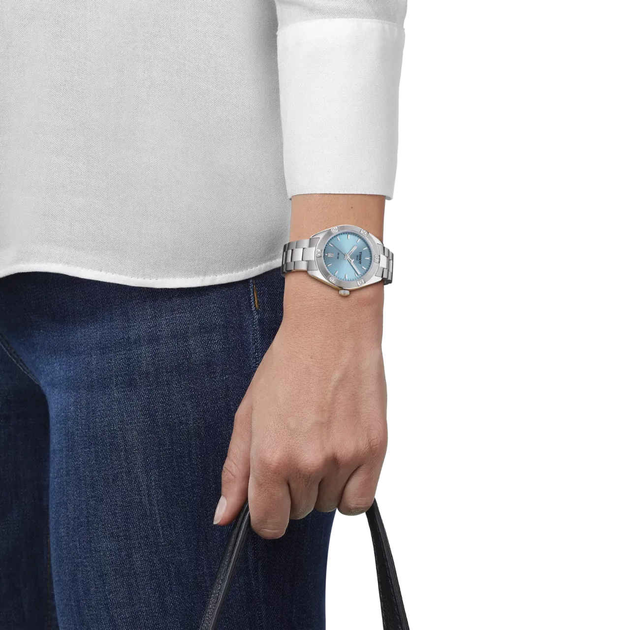 Tissot PR 100 Sport Chic Mavi T1019101135100 detay görseli 4