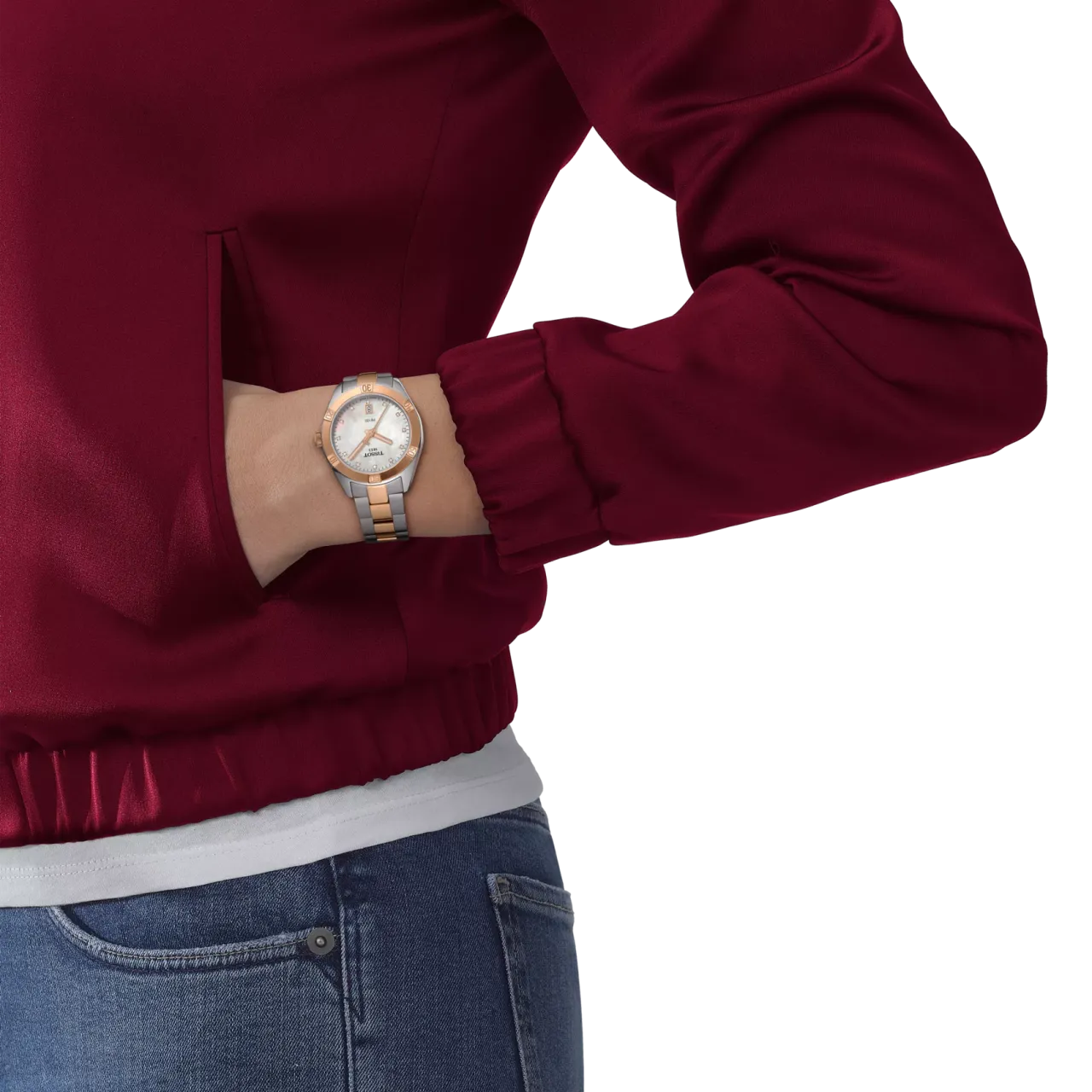 Tissot PR 100 Sport Chic 36mm Beyaz Sedef T1019102211600 detay görseli 2