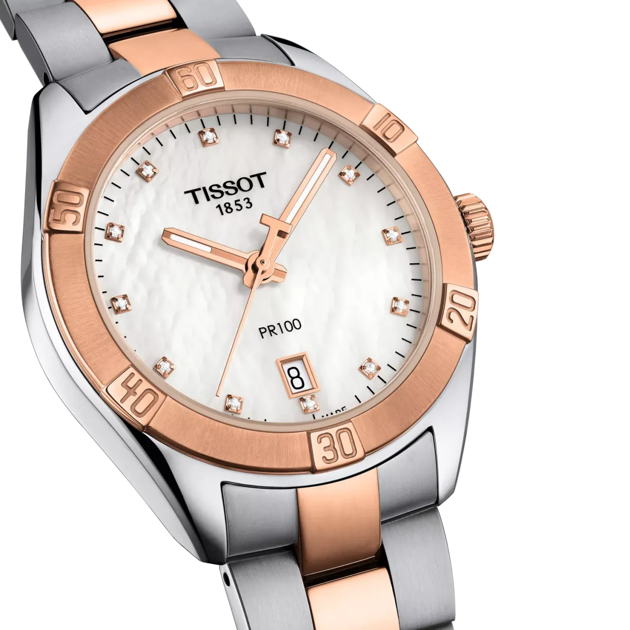Tissot PR 100 Sport Chic 36mm Beyaz Sedef T1019102211600 detay görseli 3