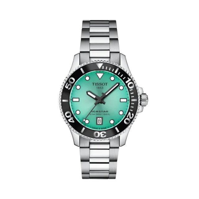 Beğenmek için çift tıkla Tissot Seastar 1000 36mm Turkuaz T1202101109100 Görsel 1