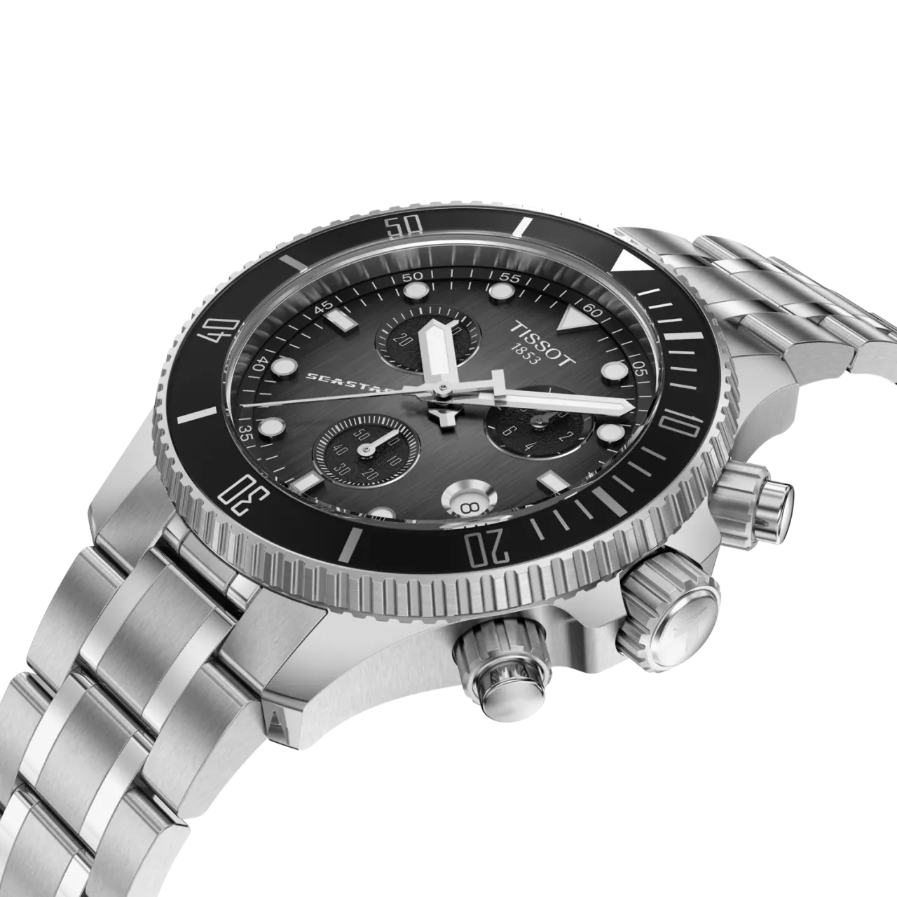Tissot Seastar 1000 38mm Gri T1202171106100 detay görseli 4