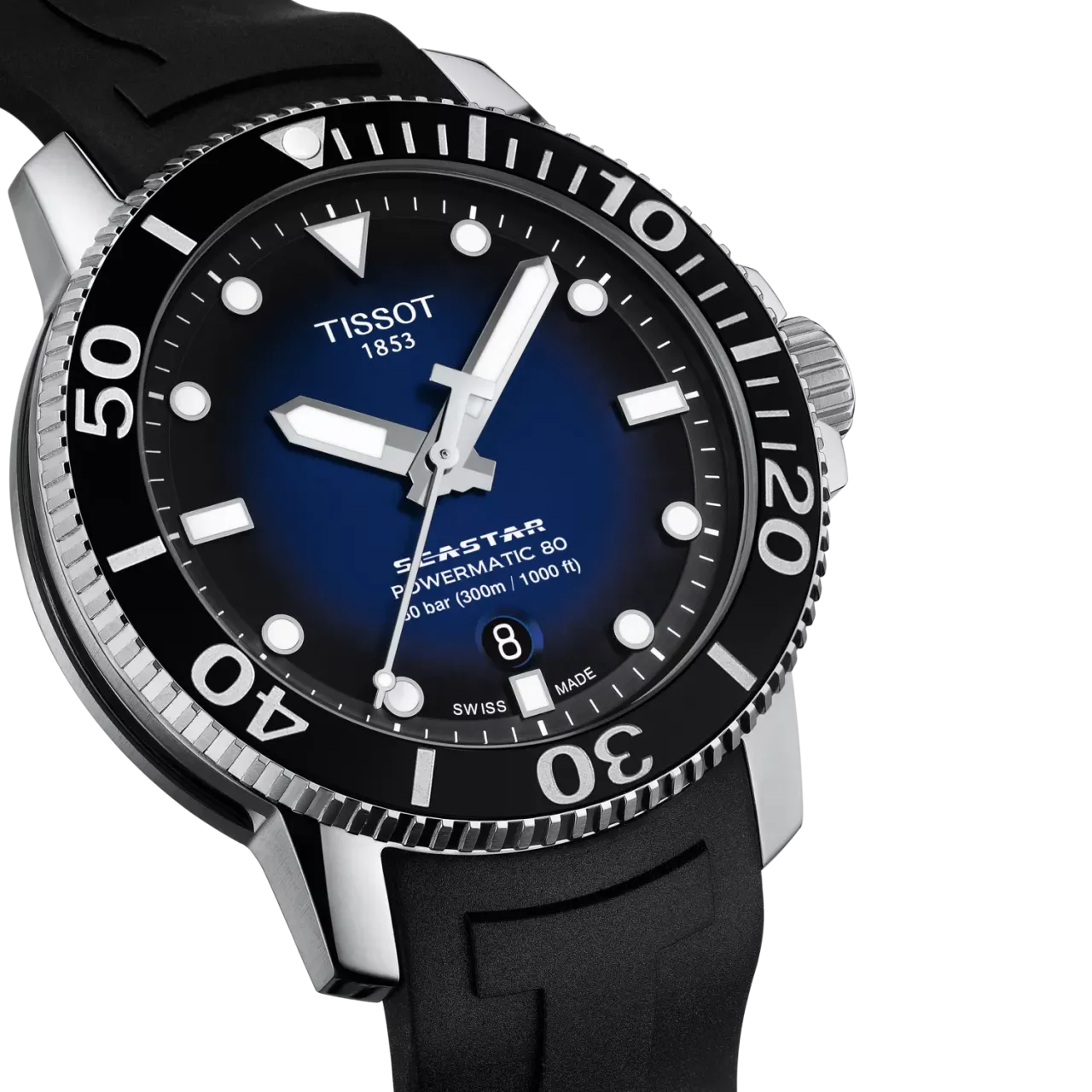 Tissot Seastar 1000 43mm Otomatik Mavi T1204071704100 detay görseli 5