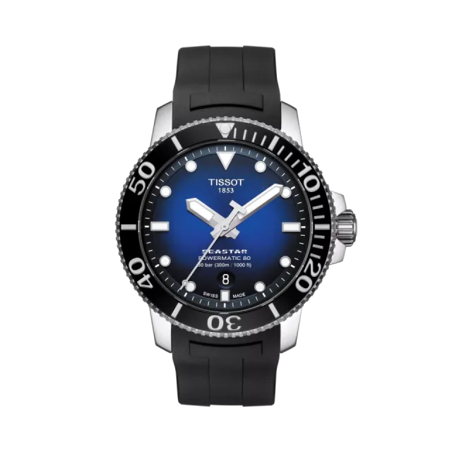 Beğenmek için çift tıkla Tissot Seastar 1000 43mm Otomatik Mavi T1204071704100 Görsel 1