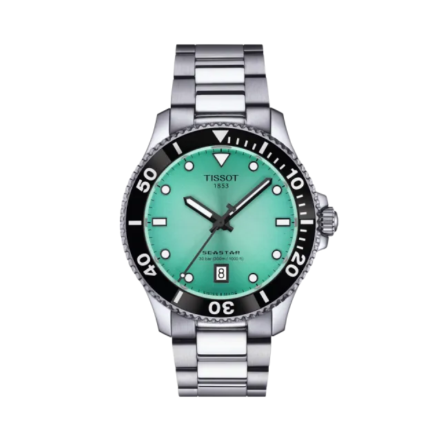 Beğenmek için çift tıkla Tissot Seastar 1000 40mm Turkuaz T1204101109100 Görsel 1