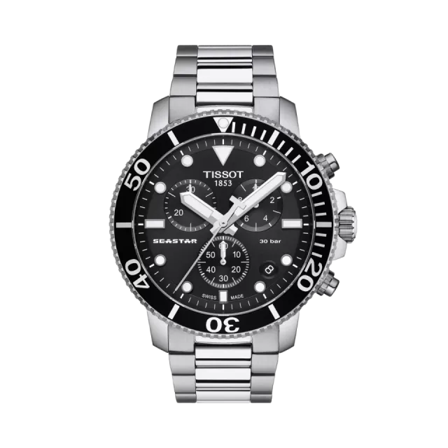 Beğenmek için çift tıkla Tissot Seastar 1000 45.5mm Siyah T1204171105100 Görsel 1