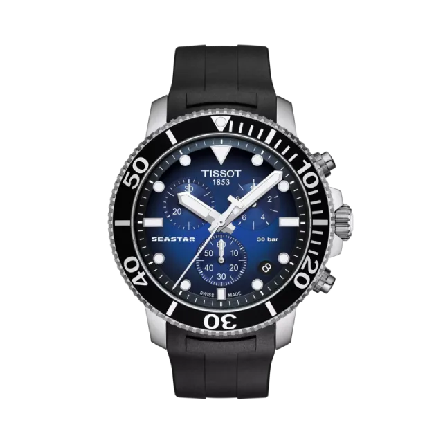 Beğenmek için çift tıkla Tissot Seastar 1000 45.5mm Mavi T1204171704100 Görsel 1