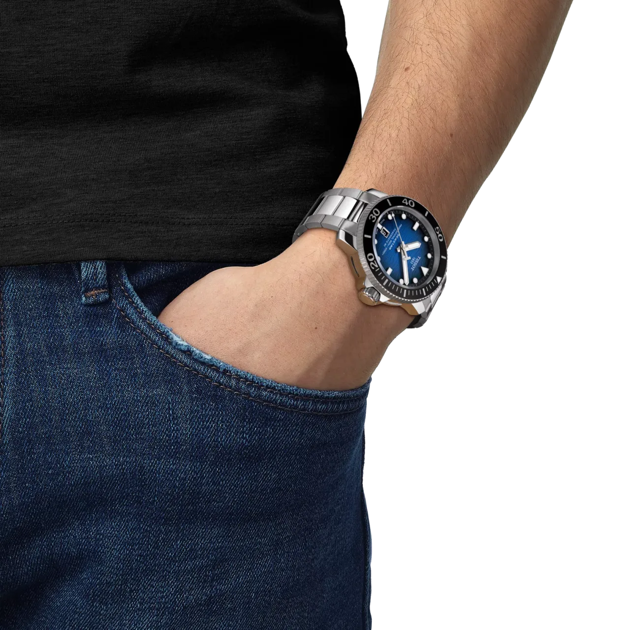 Tissot Seastar 2000 46mm Otomatik T1206071104101 detay görseli 4