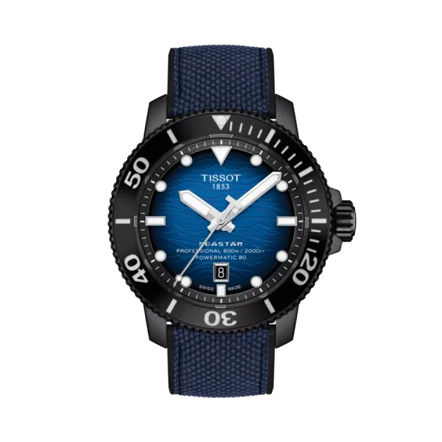 Beğenmek için çift tıkla Tissot Seastar 2000 46mm Otomatik Mavi Degrade T1206073704100 Görsel 1