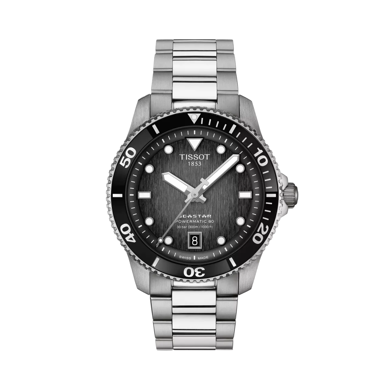 Tissot Seastar 1000 40mm Otomatik Siyah T1208071105100
