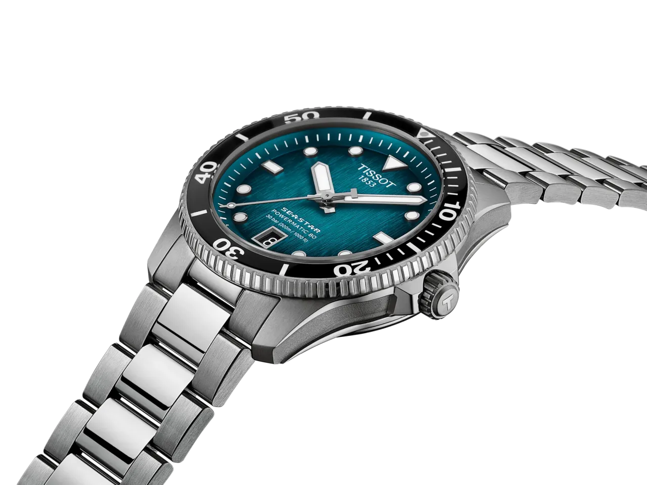 Tissot Seastar 1000 40mm Otomatik Yeşil T1208071109100 detay görseli 5