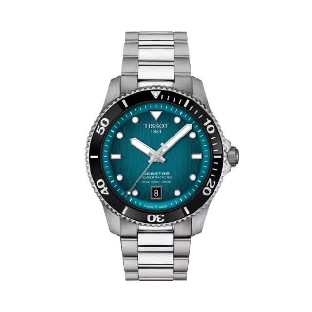 Beğenmek için çift tıkla Tissot Seastar 1000 40mm Otomatik Yeşil T1208071109100 Görsel 1