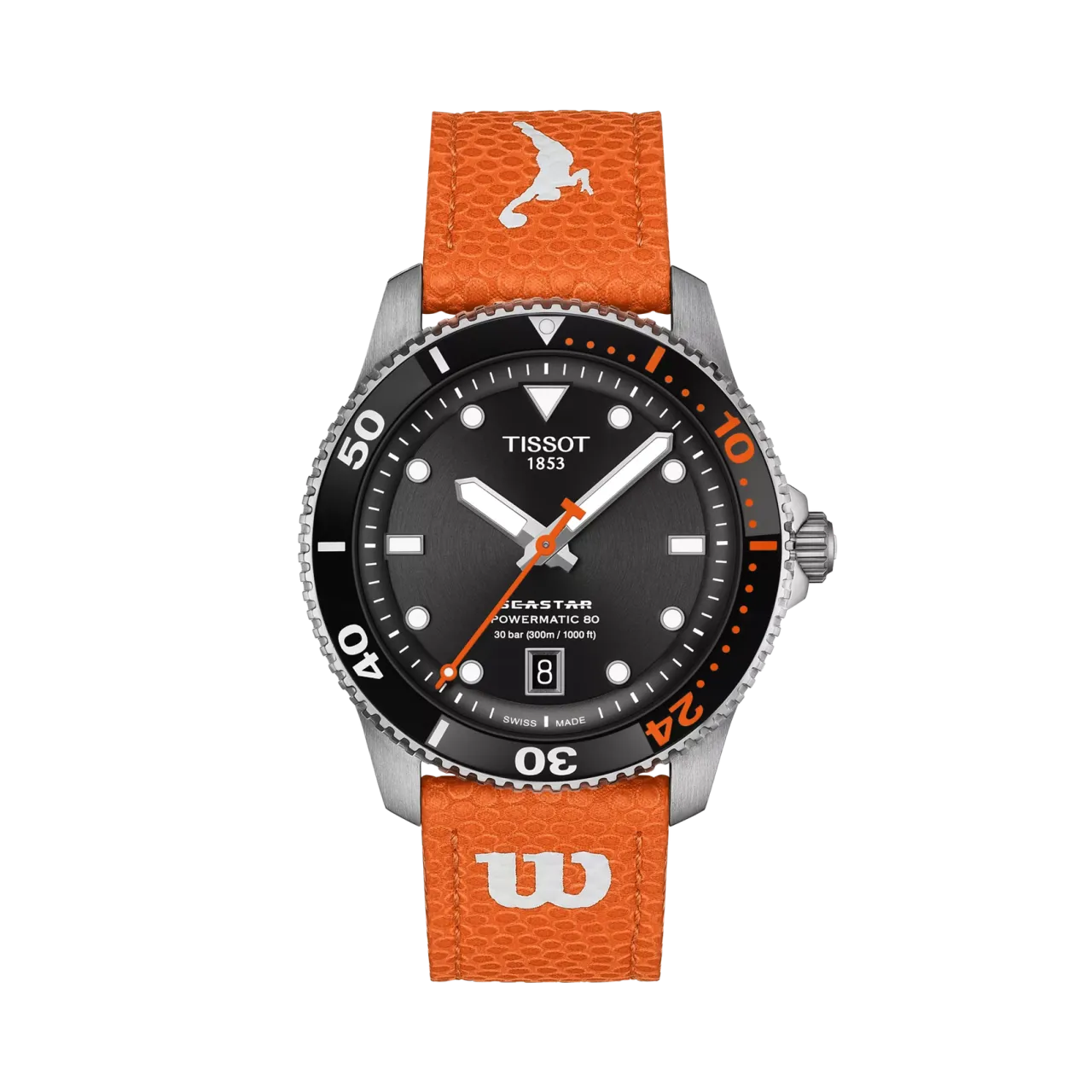 Tissot Seastar Wilson WNBA 40mm Otomatik Siyah T1208071705100