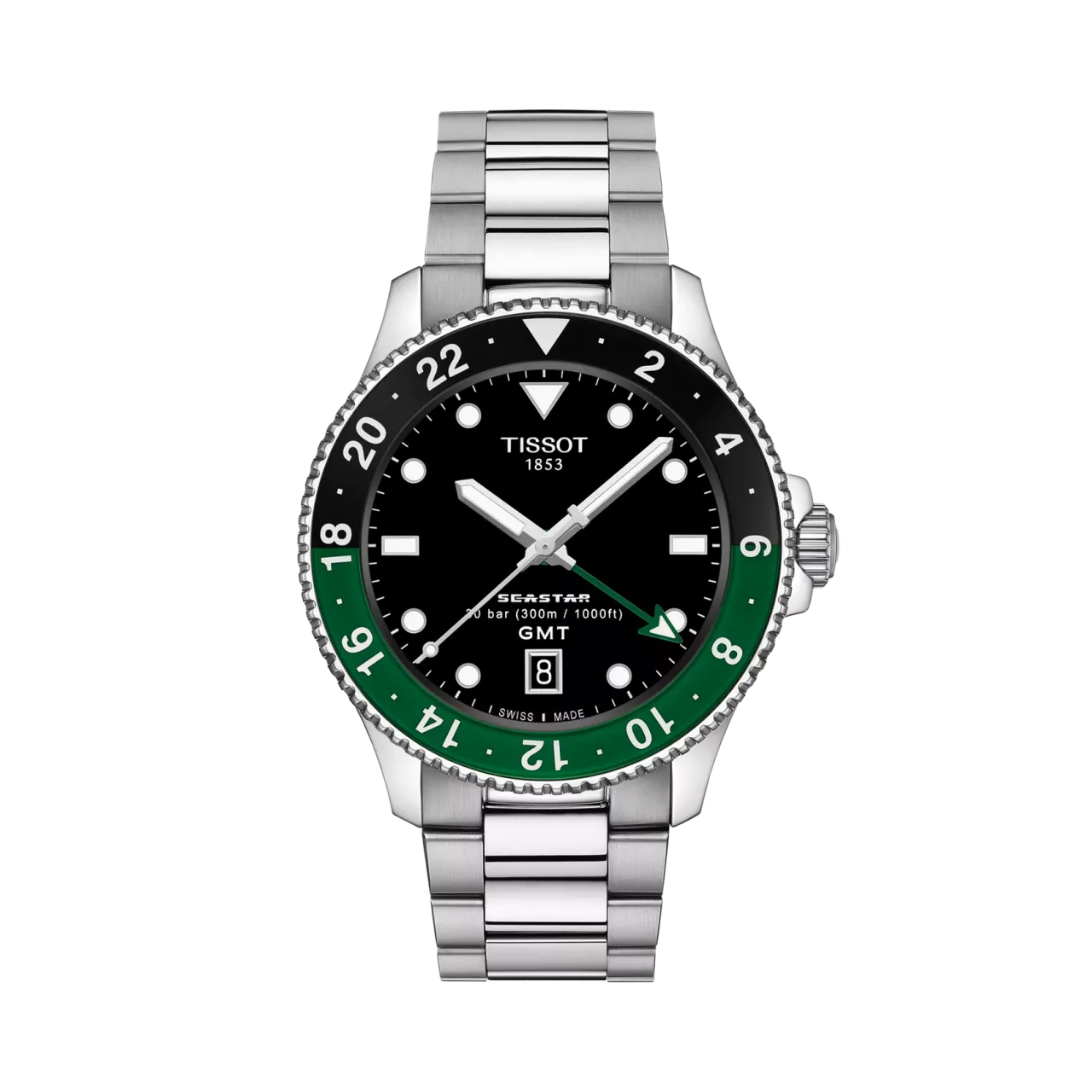 Tissot Seastar 1000 GMT 40mm Siyah T1208521105100