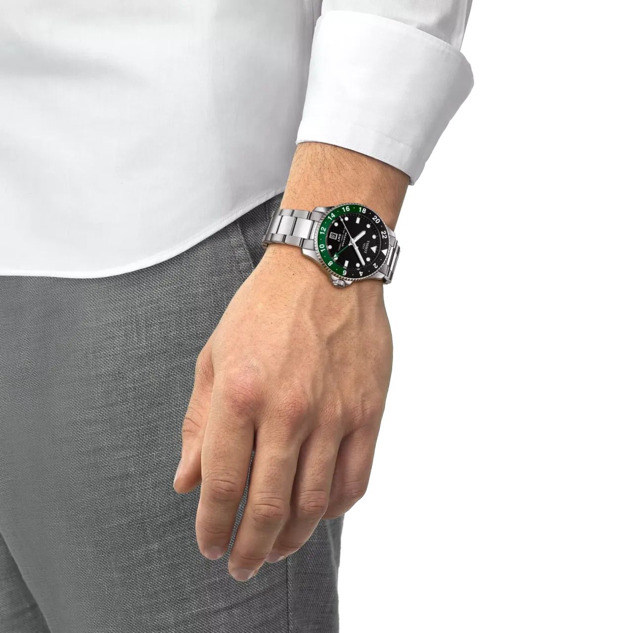 Tissot Seastar 1000 GMT 40mm Siyah T1208521105100 detay görseli 4