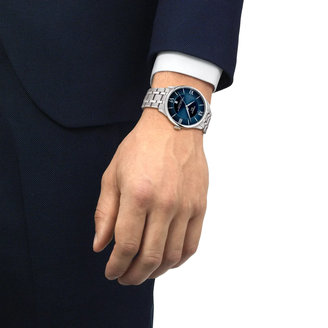 Tissot Chemin Des Tourelles 42mm Mavi T1394071104800 detay görseli 4