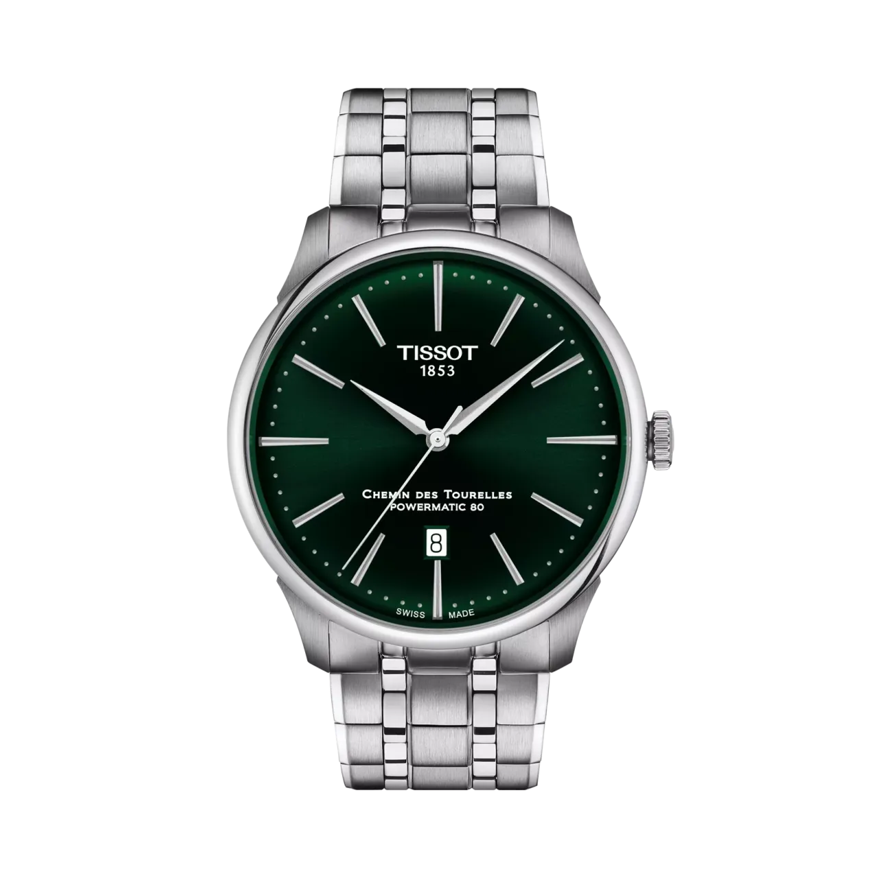 Tissot Chemin Des Tourelles 42mm Otomatik Yeşil T1394071109100