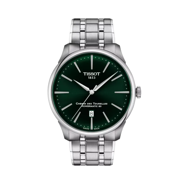 Tissot Chemin Des Tourelles 42mm Otomatik Yeşil T1394071109100 Görsel 1