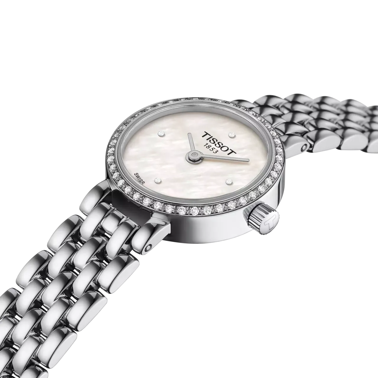 Tissot Lovely Round 19.5mm Beyaz Sedef T1400096111600 detay görseli 5