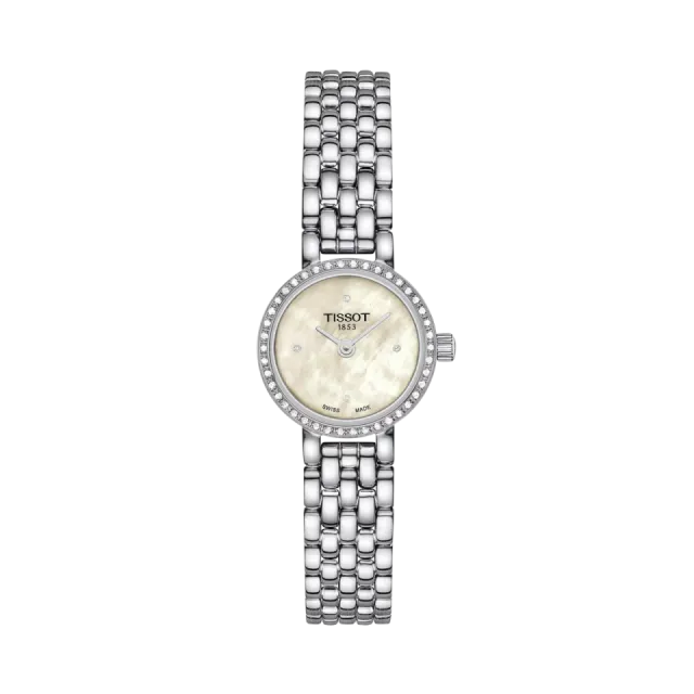 Beğenmek için çift tıkla Tissot Lovely Round 19.5mm Beyaz Sedef T1400096111600 Görsel 1