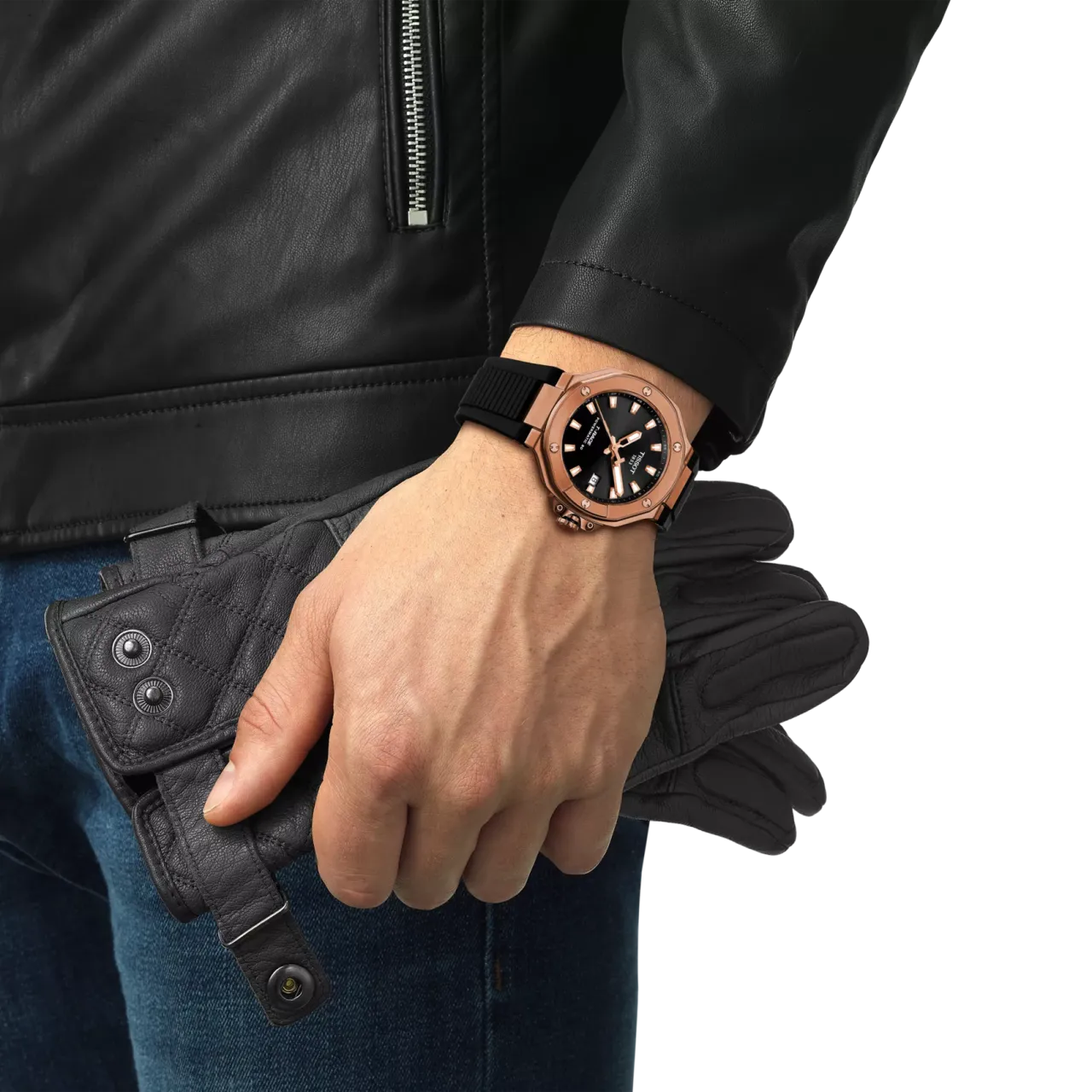 Tissot T-Race 41mm Otomatik Siyah T1418073705100 detay görseli 4