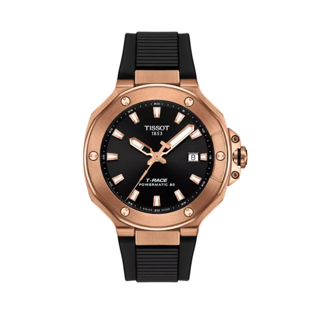 Beğenmek için çift tıkla Tissot T-Race 41mm Otomatik Siyah T1418073705100 Görsel 1