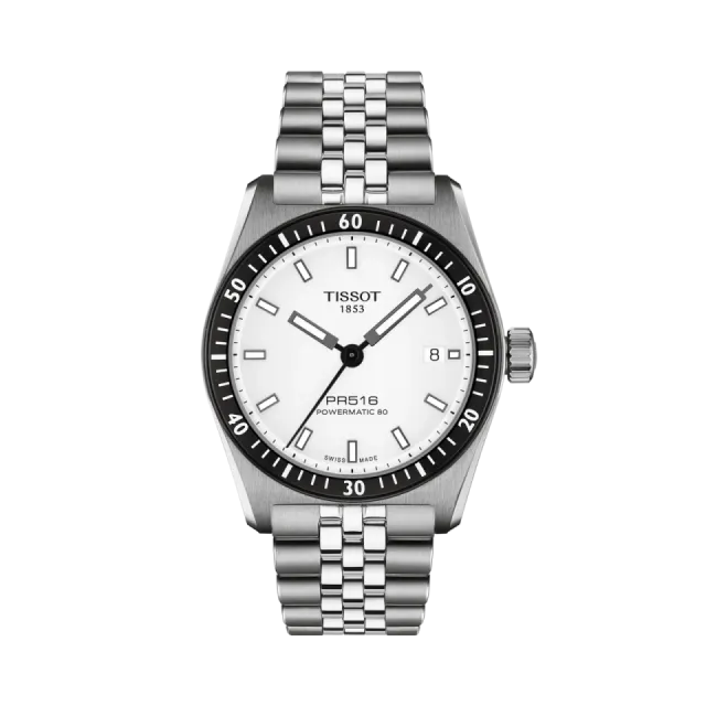 Beğenmek için çift tıkla Tissot PR516 Otomatik Beyaz T1494071103100 Görsel 1